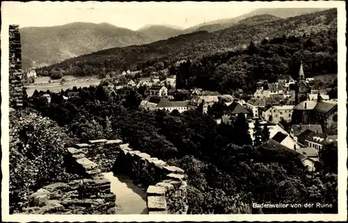 Ak Badenweiler am Schwarzwald, Panorama von der Ruine aus gesehen