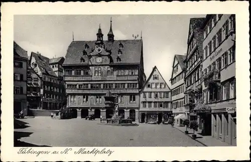 Ak Tübingen am Neckar, Marktplatz