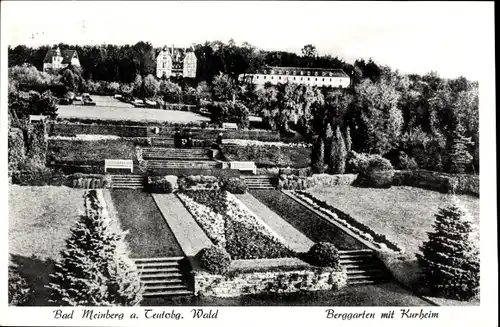 Ak Horn Bad Meinberg Nordrhein Westfalen, Berggarten mit Kurheim