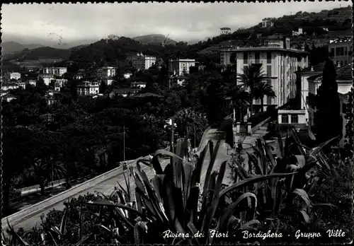 Ak Bordighera Liguria, Riviera dei Fiori, Gruppo Ville