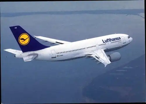 Ak Deutsches Passagierflugzeug, Lufthansa Airbus A310-300