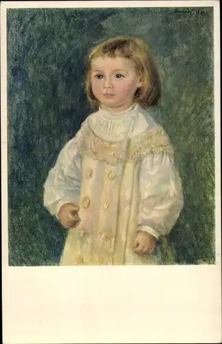 Künstler Ak Renoir, August, Child in White, Kinderportrait