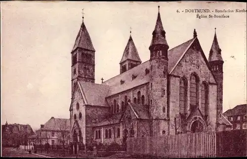 Ak Dortmund im Ruhrgebiet, Bonifacius Kirche