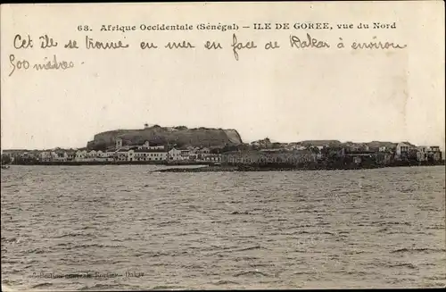 Ak Senegal, Ile de Gorée, vue du Nord