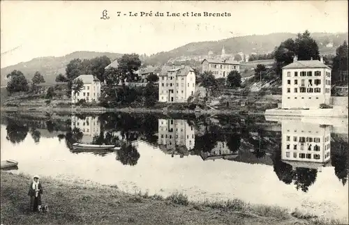 Ak Kt. Neuenburg, Le Pré du Lac et les Brenets