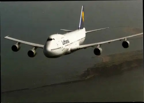 Ak Deutsches Passagierflugzeug, Lufthansa Boeing 747-200