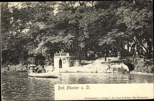 Ak Bad Münster am Stein Ebernburg Bad Kreuznach, Bootsfahrt