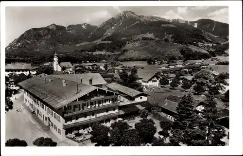 Ak Unterwössen in Oberbayern, Gasthof Post, Gebirge