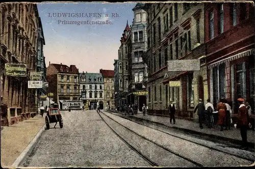 Ak Ludwigshafen am Rhein Rheinland Pfalz, Prinzregentenstraße