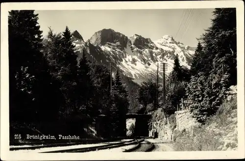 Ak Meiringen Kt. Bern Schweiz, Brünigkulm, Passhöhe