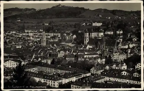 Ak St. Gallen Stadt Schweiz, Stadtansicht, Freudenberg