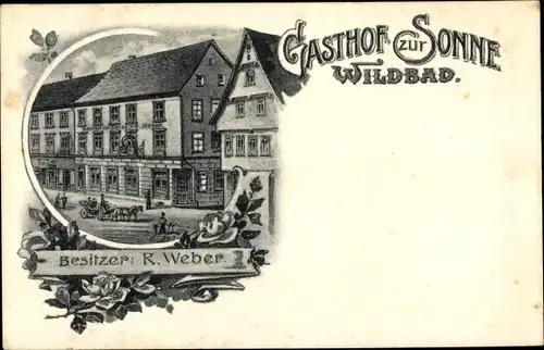 Ak Bad Wildbad Baden Württemberg, Gasthof zur Sonne