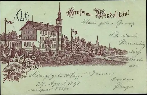 Künstler Litho H. Seitz, Wendelstein, Kurhotel