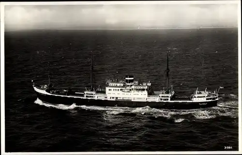 Ak Dampfer MS Willemstad, Oranjestad, Royal Netherlands Steamship Co.