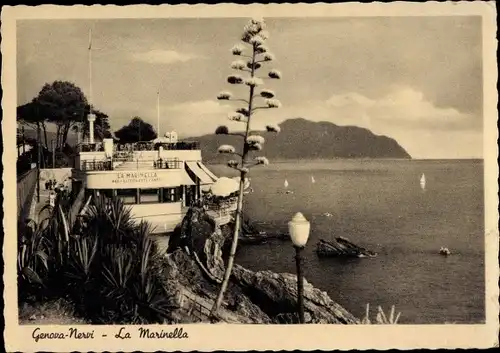 Ak Nervi Genova Genua Ligurien, La Marinella Restaurant