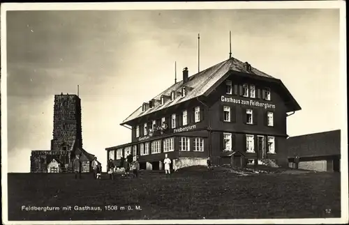 Ak Feldberg im Schwarzwald, Gasthaus zum Feldbergturm