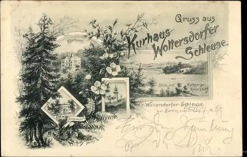 Künstler Litho Spindler, Hugo, Woltersdorf bei Berlin, Kurhaus, Kurhaus, Kalkberge Rüdersdorf