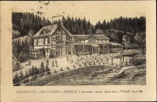 Litho Bad Säckingen am Hochrhein, Restaurant zum Bergsee