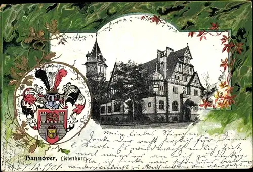 Präge Wappen Ak Hannover, Listerturm
