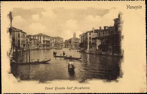 Ak Venezia Venedig Veneto, Canal Grande dall' Accademia