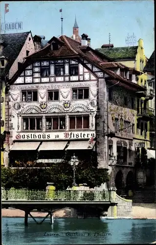 Ak Luzern Stadt Schweiz, Gasthaus zu Pfistern