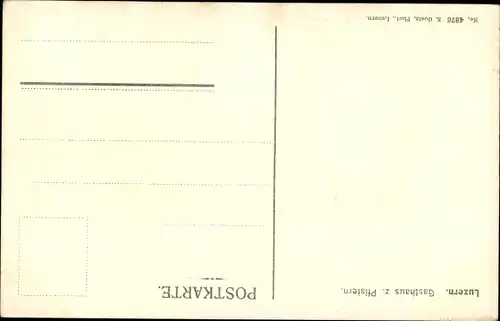 Ak Luzern Stadt Schweiz, Gasthaus zu Pfistern