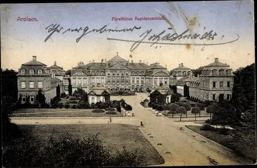 Ak Bad Arolsen in Hessen, Fürstliches Residenzschloss