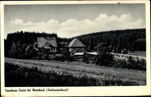 Ak Medebach im Hochsauerlandkreis, Forsthaus Faust