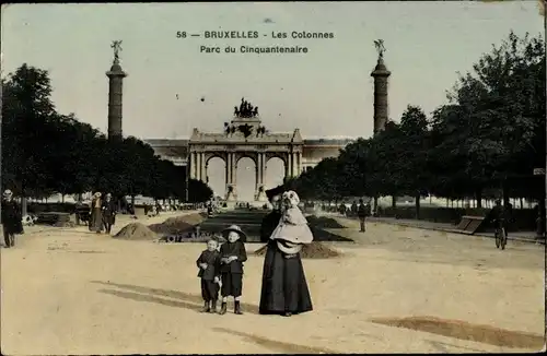 Ak Bruxelles Brüssel, Les Colonnes, Parc du Cinquantenaire