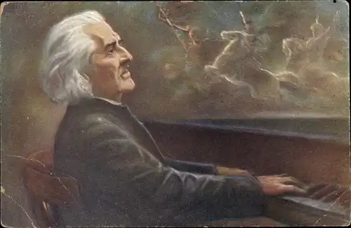 Künstler Ak Franz Liszt, Liszt Ferencz, Österreichisch-ungarischer Komponist