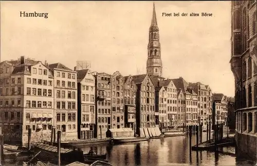 Ak Hamburg, Fleet bei der alten Börse