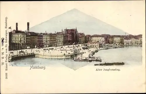 Ak Hamburg, Alter Jungfernstieg