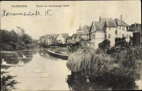 Ak Hildesheim in Niedersachsen, Partie am Kalenberger Teich