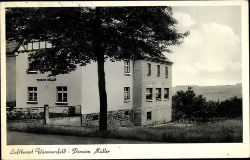 Ak Flammersfeld im Landkreis Altenkirchen Westerwald Rheinland Pfalz, Pension Karl Müller