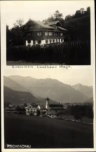 Foto Ak Fischbachau Leitzach Oberbayern, Birkenstein, Landhaus, Panorama