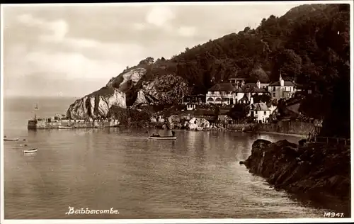 Ak Babbacombe Devon South West England, Küstenpartie