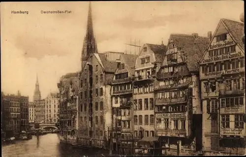 Ak Hamburg, Deichstraßenfleet