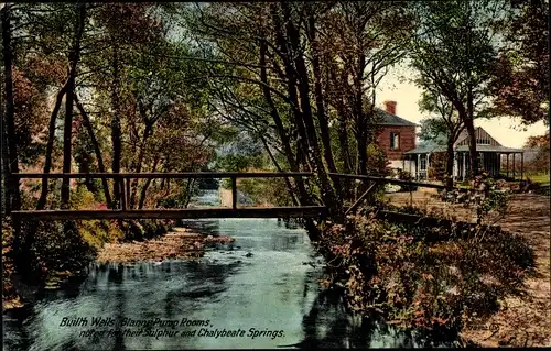 Ak Builth Wells Wales, Glanne Pump Rooms, Sulphur and Cahlybeate Springs