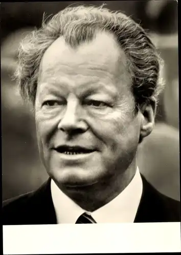 Ak Willy Brandt, Vorsitzender der SPD, Bundeskanzler, Portrait