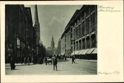 Ak Hamburg Mitte Altstadt, Mönckebergstraße, Geschäfte