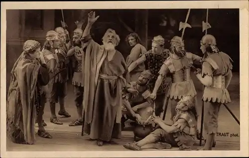 Ak Passionsspiele Oberammergau 1922, Theaterszene, Nr. 43, Verleugnung Jesu