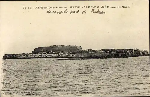 Ak Gorée Senegal, Afrique Occidentale, Ile de Gorée vue du Nord