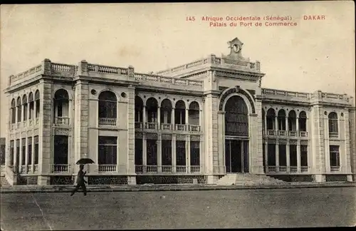 Ak Dakar Senegal, Afrique Occidentale, Palais du Port de Commerce