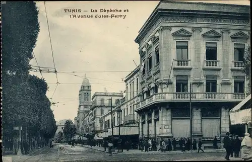 Ak Tunis Tunesien, La Dépèche et l'Avenue Jules Ferry