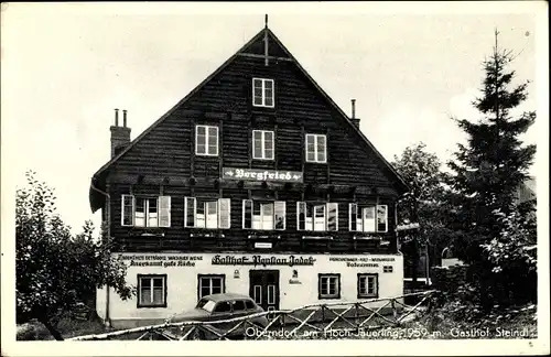 Ak Oberndorf am Hoch Jauerling Oberösterreich, Gasthof Steindl, Bergfried, Jedek