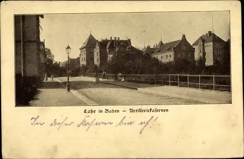 Ak Lahr im Schwarzwald, Artilleriekasernen