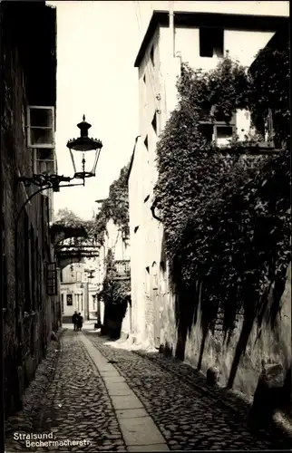 Ak Stralsund, Bechermacherstraße