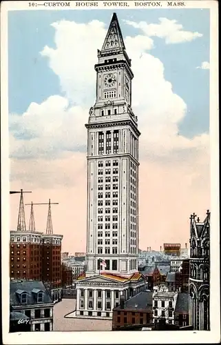 Ak Boston Massachusetts USA, Custom House Tower