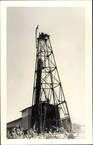 Foto Ak Erdölförderturm, Erdölförderung