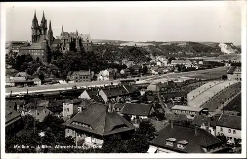 Ak Meißen in Sachsen, Albrechtsburg und Dom